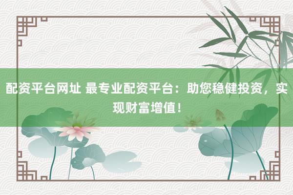 配资平台网址 最专业配资平台：助您稳健投资，实现财富增值！