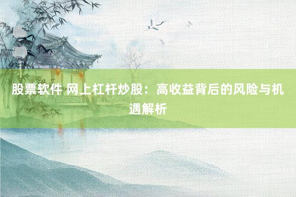 股票软件 网上杠杆炒股：高收益背后的风险与机遇解析