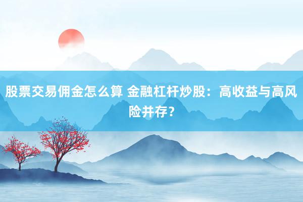 股票交易佣金怎么算 金融杠杆炒股：高收益与高风险并存？