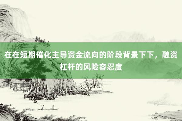 在在短期催化主导资金流向的阶段背景下下，融资杠杆的风险容忍度