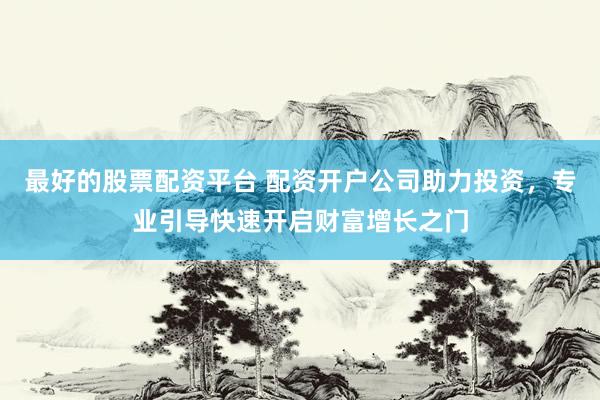 最好的股票配资平台 配资开户公司助力投资，专业引导快速开启财富增长之门